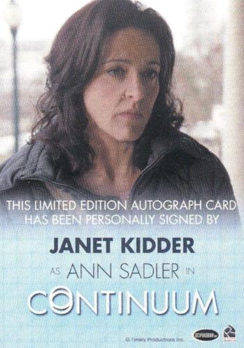 Continuum Seasons 1 & 2 Janet Kidder as Ann Sadler Autograph Card   - TvMovieCards.com
