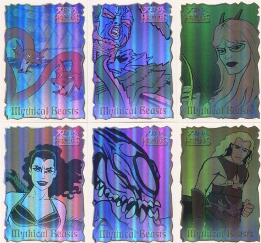Xena & Hercules Animated Adventures Mythical Beasts John Czop Chase Card Set   - TvMovieCards.com