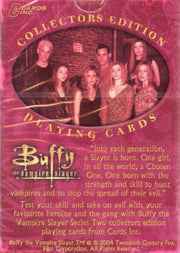 Buffy the Vampire Slayer Series Two Sealed Playing Card Deck 55 Cards   - TvMovieCards.com