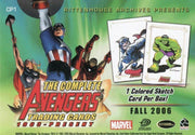Avengers Complete 1963 to Present Single Promo Card CP1   - TvMovieCards.com