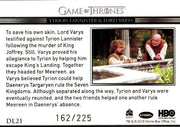 Game of Thrones Season 5 Relationships Gold Foil Parallel Chase Card DL21   - TvMovieCards.com