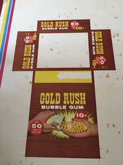 Gold Rush Vintage Card Box, Printing Plate and Cardboard Sheet   - TvMovieCards.com