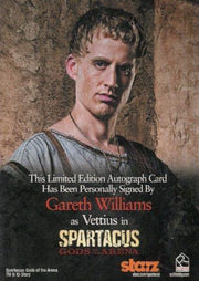 Spartacus Premium Packs Gods of the Arena Gareth Williams Autograph Card   - TvMovieCards.com