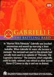 Xena Seasons 4 and 5 Gabrielle The Battling Bard Chase Card G5   - TvMovieCards.com