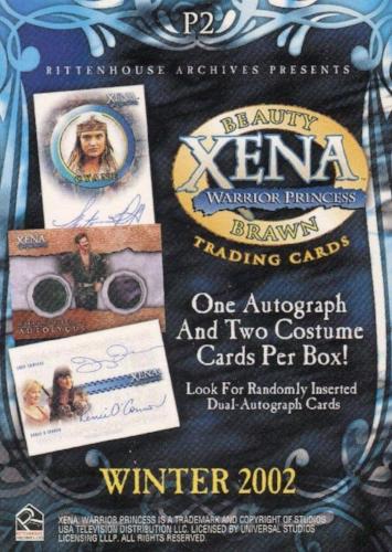 Xena Beauty and Brawn Promo Card P2   - TvMovieCards.com