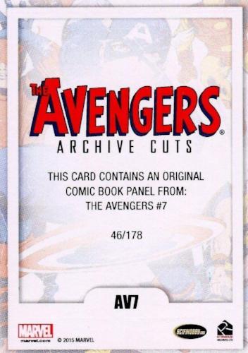 Avengers The Silver Age Comic Archive Cuts Chase Card AV7 #46/178   - TvMovieCards.com