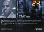 24 Twenty Four Season 4 Faran Tahir as Thomas Sherek Autograph Card   - TvMovieCards.com