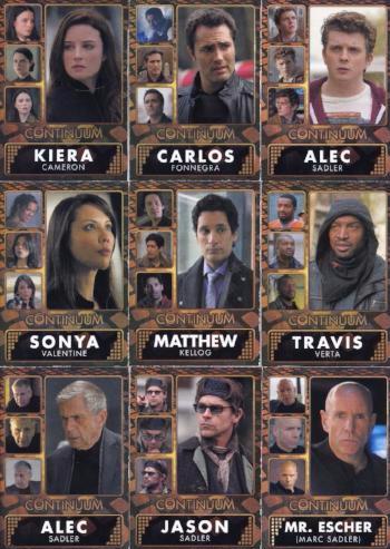 Continuum Seasons 1 & 2 Character Chase Card Set H1 - H18   - TvMovieCards.com