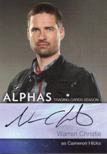 Alphas Season 1 Warren Christie as Cameron Hicks Autograph Card A2   - TvMovieCards.com