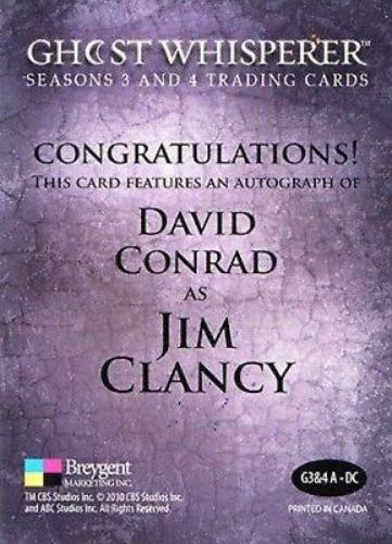 Ghost Whisperer Seasons 3 & 4 David Conrad as Jim Clancy Autograph Card   - TvMovieCards.com