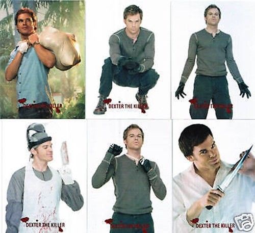 Dexter Seasons 1 & 2 Red Foil Chase Card Set San Deigo Comic Con Breygent   - TvMovieCards.com