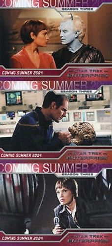Star Trek Enterprise Season 3 Three Promo Card Set P1 P2 P3   - TvMovieCards.com