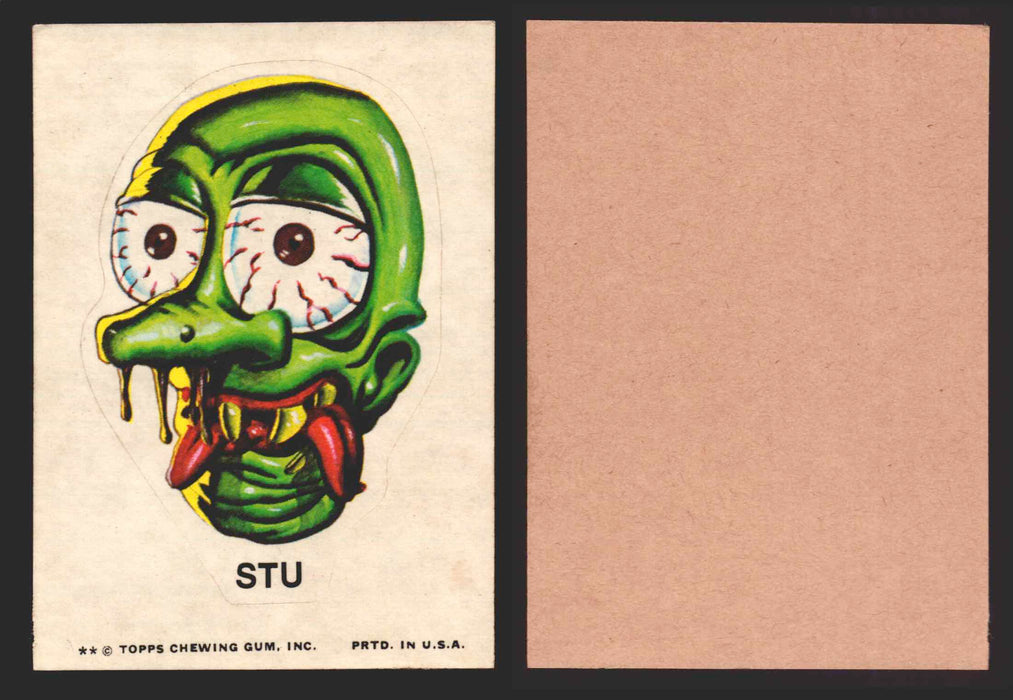 1973-74 Ugly Stickers Tan Back Trading Card You Pick Singles #1-55 Topps Stu  - TvMovieCards.com