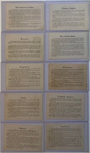 Piedmont American Tobacco World Smokers card set 1910   - TvMovieCards.com