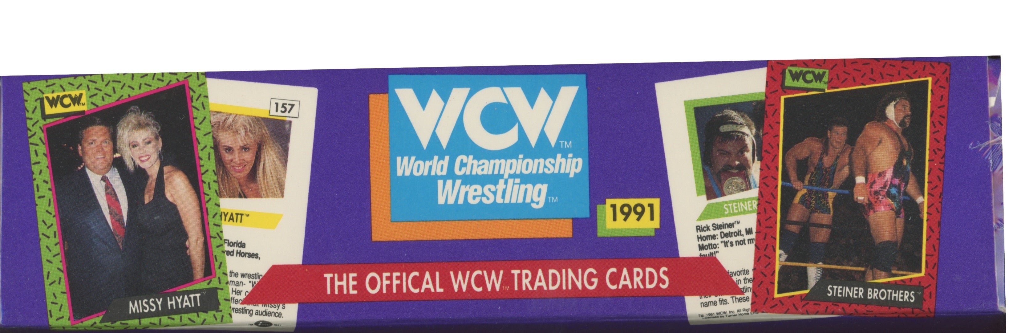 1991 WCW Pro Wrestling Sealed Trading Card Box 36 Packs Impel
