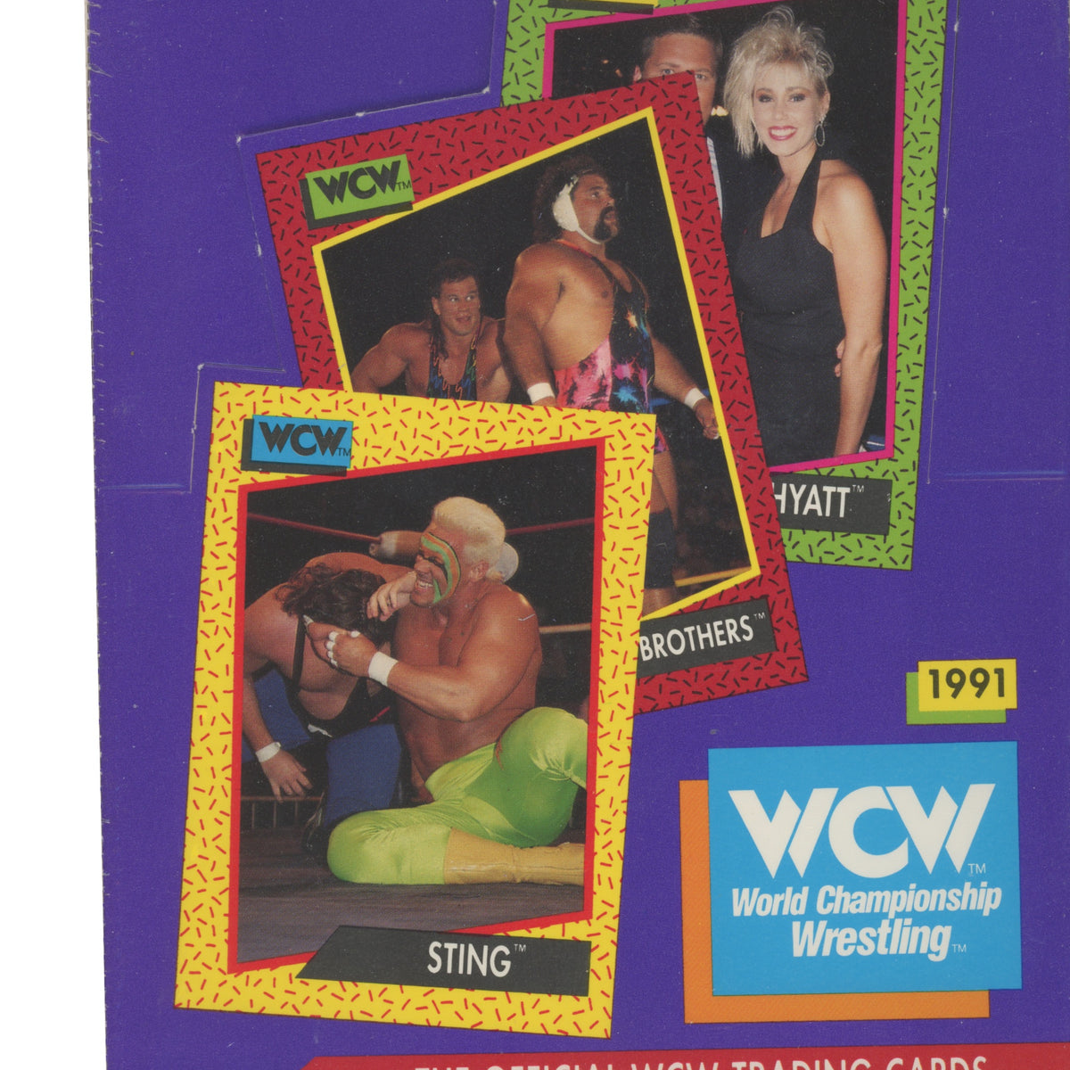 rare wcw cards Sting Rookie 1991 Cromy WCW Luchadores Wrestling Promo Card #A3 Rare Vintage Mint