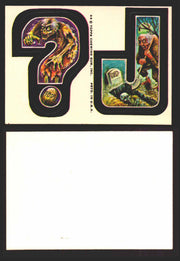 1973-74 Monster Initials Vintage Sticker Trading Cards You Pick Singles #1-#132 ? J  - TvMovieCards.com