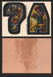 1973-74 Monster Initials Vintage Sticker Trading Cards You Pick Singles #1-#132 ? A  - TvMovieCards.com