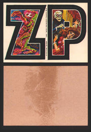 1973-74 Monster Initials Vintage Sticker Trading Cards You Pick Singles #1-#132 Z P  - TvMovieCards.com